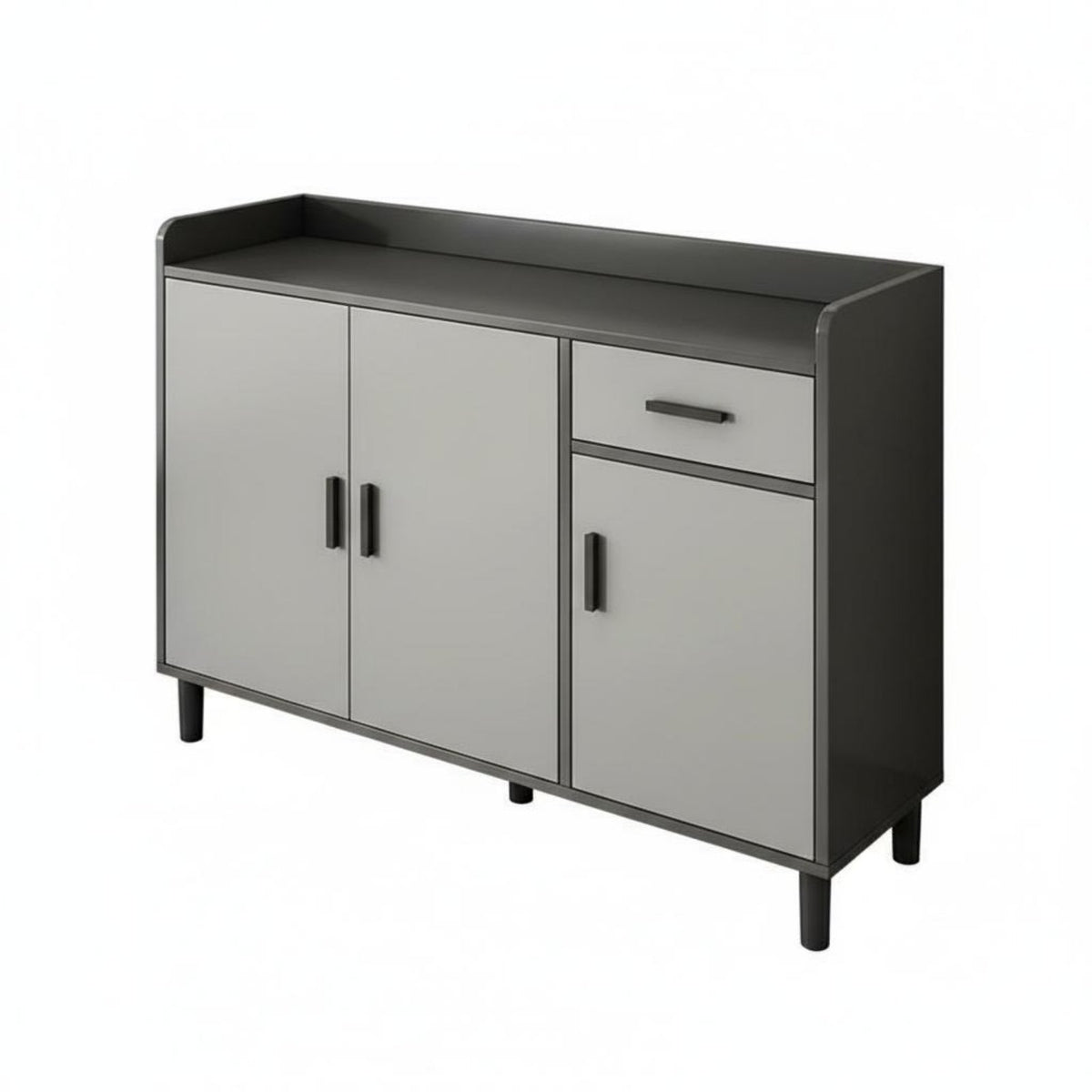 Dining Room Storage Cabinet with Drawers Multifunctional Buffet Cabinet Sturdy Construction Sideboard Adjustable Shelves Removable Divider Suitable for Homeowners Entryway
