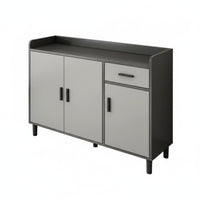 Dining Room Storage Cabinet with Drawers Multifunctional Buffet Cabinet Sturdy Construction Sideboard Adjustable Shelves Removable Divider Suitable for Homeowners Entryway