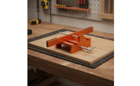 Cabinet Door Drilling Jig Orange Metal Body Cabinet Door Clamp Jig Hardware Tool Framed Cabinets Easy to Use