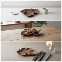 Maple Leaf Tray Hand-Crafted Decorative Leaf Tray Walnut for Hosts, Homeowners, Tabletop Decor, Tea Service