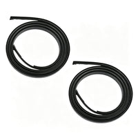 2 Pieces Roof Drip Weatherstrip with End Tabs Noise Reducing Roof Drip Molding Weatherstrip Compatible for Automotive DIY