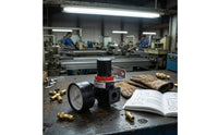 Air Pressure Regulator Adjustable Valve Accurate for Workshop, Mechanics, DIYers