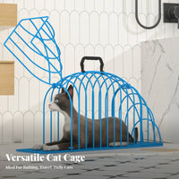 Cat Dehydrating Cage Cat Bathing Cage Quick Dry Anti-Scratch Pet Restraint for Washroom, Pet Care Professional Visits, Car Travel