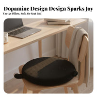 Supportive Round Memory Foam Pad Removable and Washable Round Memory Foam Cushion Portable for Students, Elderly, Classroom, Dorm Room, Car