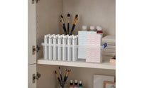 24 Pieces Refillable Empty Aluminum Paint Tubes Squeezable Paint Tubes with Caps Leakproof Long-Lasting for Artists, Painters, Art Studio, Travel