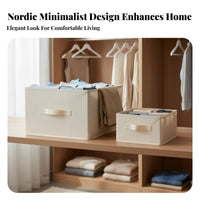 Foldable Design Stackable Drawer Organizer Space-Saving Stackable Pull-retractable container Multi-Functional Closet Container Sturdy Frame for Students, Families, Parents, Wardrobe, Bedroom, Dorm Room, Under Bed