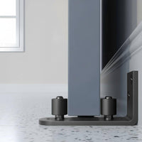 L Shape Double Roller Guide Slim Design Sliding Door Anti-Sway Guide Bottom Track Stopper Heavy Duty Swing Stop Bracket
