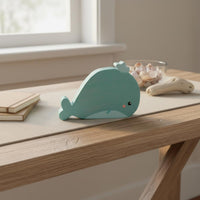 Cute Wooden Marine Creature Figurine Hand Carved Wood Marine Creature Ornament Ocean Theme Creature Decor Polished Finish for Shelf, Desk, Living Room