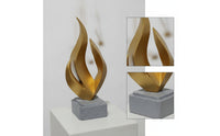 Flame Sculpture Modern Tabletop Ornament Contemporary Flame Statue for Interior Designers, Cabinet