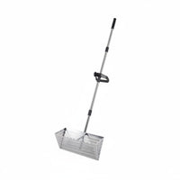 Stainless Steel Beach Rake Sturdy Duty Metal Beach Sifting Shovel Treasure Sand Spoon Non-Slip Grip for Beachcombers
