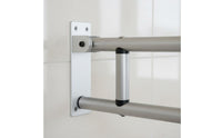 Aluminum Alloy Flip up Toilet Grab Bar Space Saving Foldable Toilet Grab Bar Non-Slip Grip for Post-Surgery Patients Women