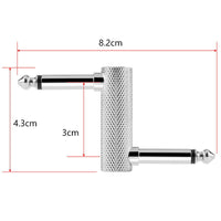 VIEK 6.35mm Audio Plug Connector for Guitar Effects