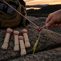 4mm Reflective Guy Ropes for Outdoor Canopy and Tent Poles - Windproof Camping Rope with Adjusters