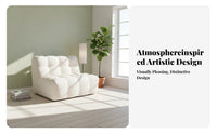 Curved configurable Sofa billowyLike Shape Living Room Furniture Soft Upholstery No Assembly Required for Apartment Dwellers
