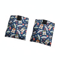 2 Pieces Foot Rest Cushion Textile Option Footplate Cushion Anti-Cold Soft Footplate Protector for Individuals