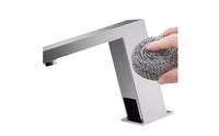 Stainless Steel Basin Tap with Cover Plate Contactless Automatic Sensor Bathroom Faucet Smart Handshands-off Basin Tap Rust-Resistant for Powder Room