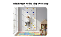 Kids Indoor Climbing Wall Promotes Active Play Rock Climbing Wall Sturdy for Young Children, Parents, Playroom