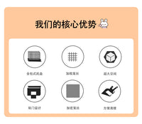 兔笼防喷尿大号兔子窝笼子荷兰猪豚鼠笼自动清粪宠物专用室内家用 白套餐❶【碗，125ml水壶，脚垫】
