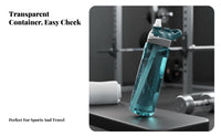 Leak-Proof Straw Water Bottle Safe Sports Water Bottle with Straw Single Click Release for Adults, Outdoor Enthusiasts, School, Travel