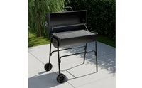Temperature-Controlled Charcoal Grill with Side Shelf Long-Lasting Charcoal Grill with Warming Rack Spacious Large for Campers, Backyard, Camping