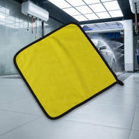 Dual-Sided Cleaning Cloth Car Drying Towel, 30cm X 40cm Microfiber Cloths for Car Accessories, Thick Coral Fleece for Quick-Dry and Polishing