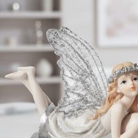 Gift Idea Dancing Girl Figurine Decorative Resin Angel Statue Cute Design Angel Fairy Figurine Delicate Craftsmanship for Girls, Women, Living Room, Car Interior, Wedding