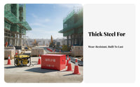 Firefighting Sand Box Cold-Rolled Steel Construction Emergency Sand Container Sturdy Red Metal Fire Box for Officers, Gas Stations, Warehouses