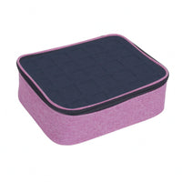 Transparent Lid Nail Polish Organizer Case Removable Divider Zippered Nail Polish Case Individual Compartments Rounded Corners
