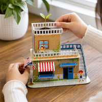 3D Paper House Puzzle DIY Kit for Kids - Educational Craft Toy
