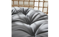 Hanging Chair Cushion Multi-Functional Round Seat Pad Multipurpose Use Tufted Seat Cushion for Outdoor, Balcony, Patio