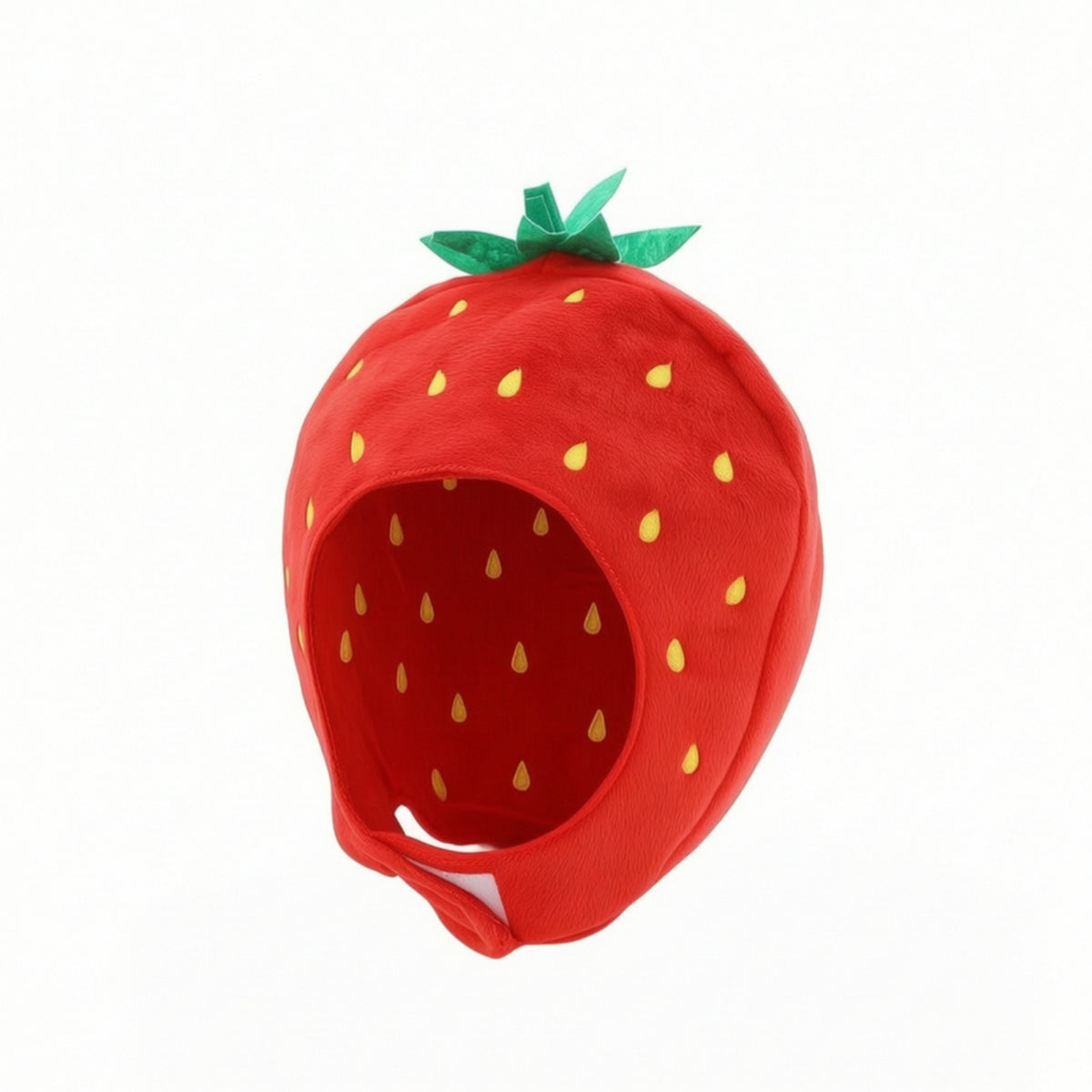 Soft Strawberry Hat Cute Strawberry Hat with Chin Strap Funny Headwear Novelty for Cosplayers, Cosplay, Costume Parties, Photo Shoots