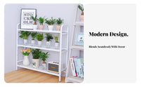 With casters Rolling Multitier Planter Holder Floor-Standing Rolling Multi-Level Plant Stand Indoor & Outdoor Use Flower Pot Rack Space-Saving for Gardeners, Homeowners, Balcony, Living Room, Home Decoration, Patio