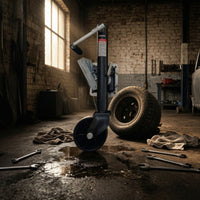Trailer Support Wheel Side-Mount Trailer Support Wheelwith Hardware Swivel for Utility Trailers, Towing