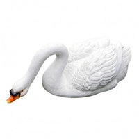 Feather Texture Floating Swan Figurine Vivid Detail Floating Swan Ornament Lifelike Water Ornament for Garden, Courtyard