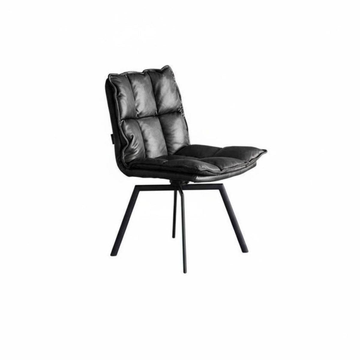 Italian design rotate Dining Chair Designer Piece Upholstered Seat Retro Look Home Furniture Multi-Use for Design aficionados, Office Workers, Homeowners, Living Room, Bedroom, Restaurant, study corner alcove