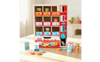 Hands-on Toy Vending Machine Screenscreenless Wooden Vending Machine Interactive Play Food Educational for Children, Preschoolers, Toddlers, Playroom, Home, Classroom