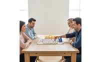 4 Player Chess Set Multiplayer Four Player Chess Set Beginner-Friendly Chessboard for Groups, Families