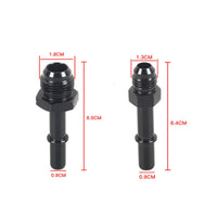 Modern EFI Fuel Line Adapter Black Anodized Fuel Line Adapter with Hex Section Machined Fitting Compact for Mechanics