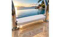 Textured Anti-Slip Ladder Step White Pool Ladder Step Board Long-Lasting
