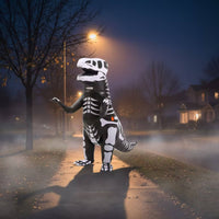 Inflate Inflatable Skeleton Dinosaur Costume Funny Inflatable Dinosaur Costume Long-Lasting Apparel One Size Fits All for Cosplay