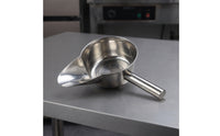 Stainless Steel Duckbill Scoop Shatterproof Scoop with Pouring Spout Commercial-Grade Polished for Chefs, Caterers, Food Prep Stations, Concession Stands