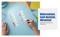 Name Label Sticker Set, Waterproof, Tear-Resistant, Handwritten, Universal Identification for Production Date & Shelf Life
