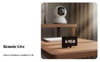 Observation Device Interactive Audio Pan Tilt Observation Device 2K Resolution Full High Resolution Domestic Observation System for Caregivers