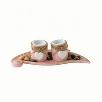 Candle Holder with Tray Cozy Tabletop Candle Holder Home Decor for Reading Corner