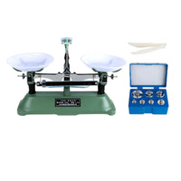Mechanical Balance with Weights No Power Classroom Tray Balance Mechanical Laboratory Scale Tabletop Accurate for Teachers