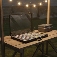 Card Show Display Case Briefcase Scratch-Resistant Lining Trading Card Display Case Portable Jewelry Showcase for Vendors, Stores