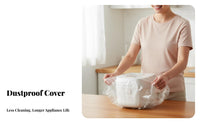 50 Pieces Dust Cover Dustproof Clear Appliance Protector Waterproof Elastic Cover for Homeowners, Renters, Kitchen, Storage, Moving