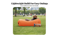 Lightweight Wind-Pouch Recliner No Pump Required Wind-Pouch Lounger Quick Inflation inflatable lounge Waterproof for Beachon the moveers, Outdoor lovers, Beach, Camping, pool area, Backyard