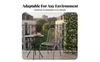 With Backrest rugged design Side Chair Modern Design Stackable Metal Frame Chair Easy to Clean Dining Seating Protective Footpads for Office Workers, Restaurant Owners, Balcony, Meeting Room, Kitchen, Patio