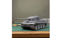 Textured Surface 1/72 Tiger Armored Vehicle Kit Educational 3D Printed Armored Vehicle Kit Realistic Details High Intricacy for Collectors, Hobby Building